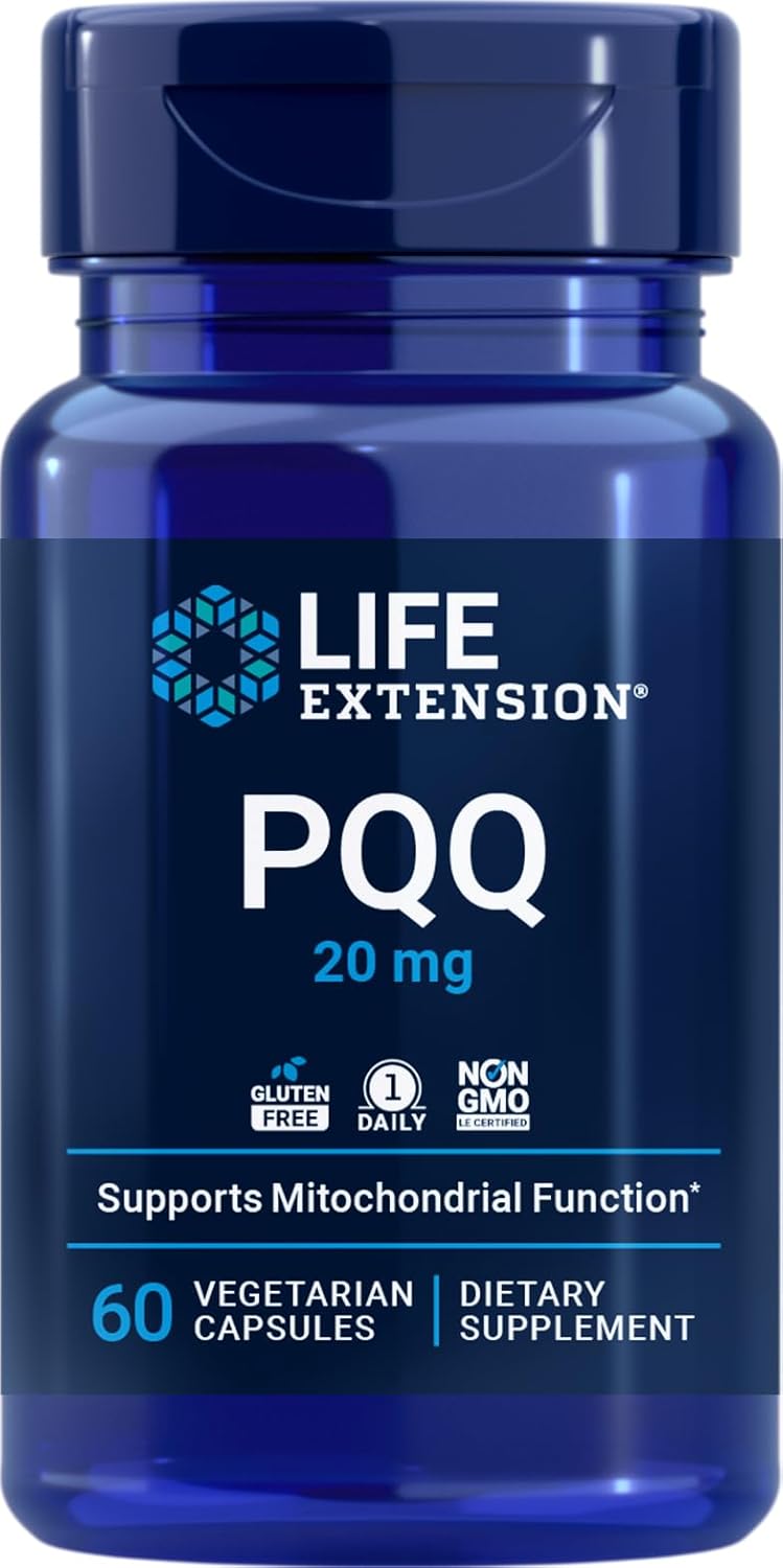 Life Extension PQQ Pyrroloquinoline Quinone 20 mg, 60 Vegetarian Capsules