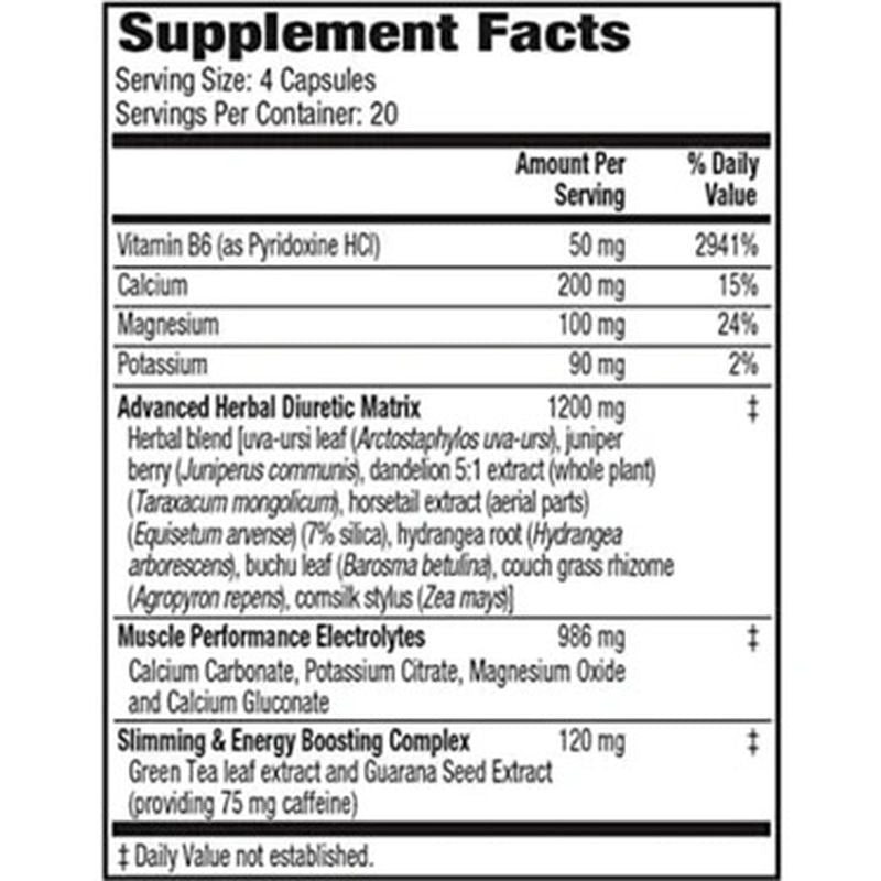 MHP XPEL Maximum Strength Herbal Diuretic Fat burner 80 Capsules - Galeri