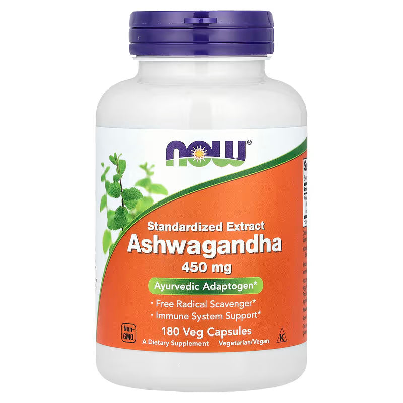 NOW Ashwagandha Extract 450mg / 180 VCaps.