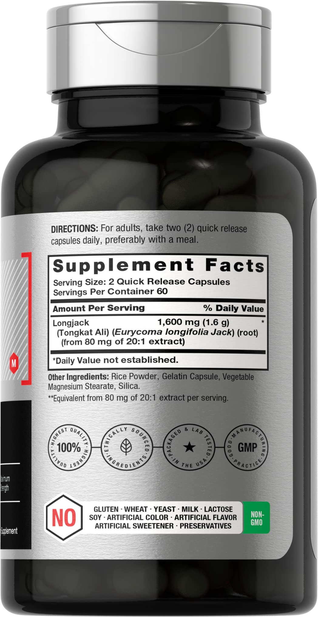 Horbaach Longjack Tongkat Ali 1600mg | 120 Kapsül - Galeri