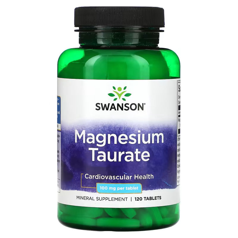 Swanson, Magnesium(Magnezyum) Taurate, 100 mg, 120 Tablet