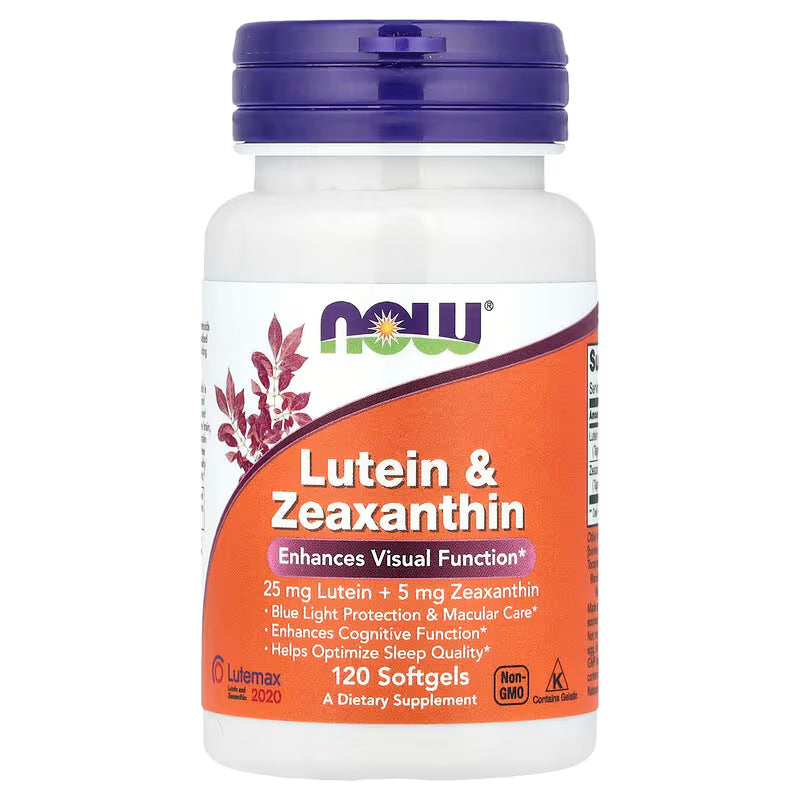 NOW Foods Lutein & Zeaxanthin Antioxidants 120 Softgels