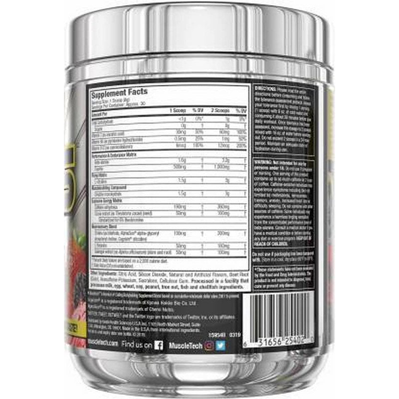 MuscleTech Vapor X5 Next gen Preworkout 30 Servings - Galeri