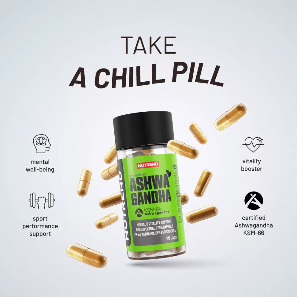 Nutrend Ashwagandha KSM66 60 Capsul - Galeri