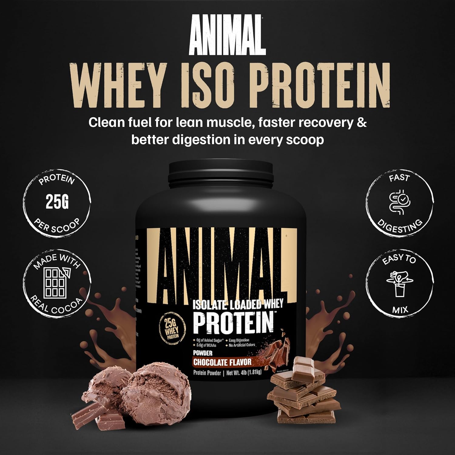 Universal Animal Whey Isolate Protein Powder - Galeri