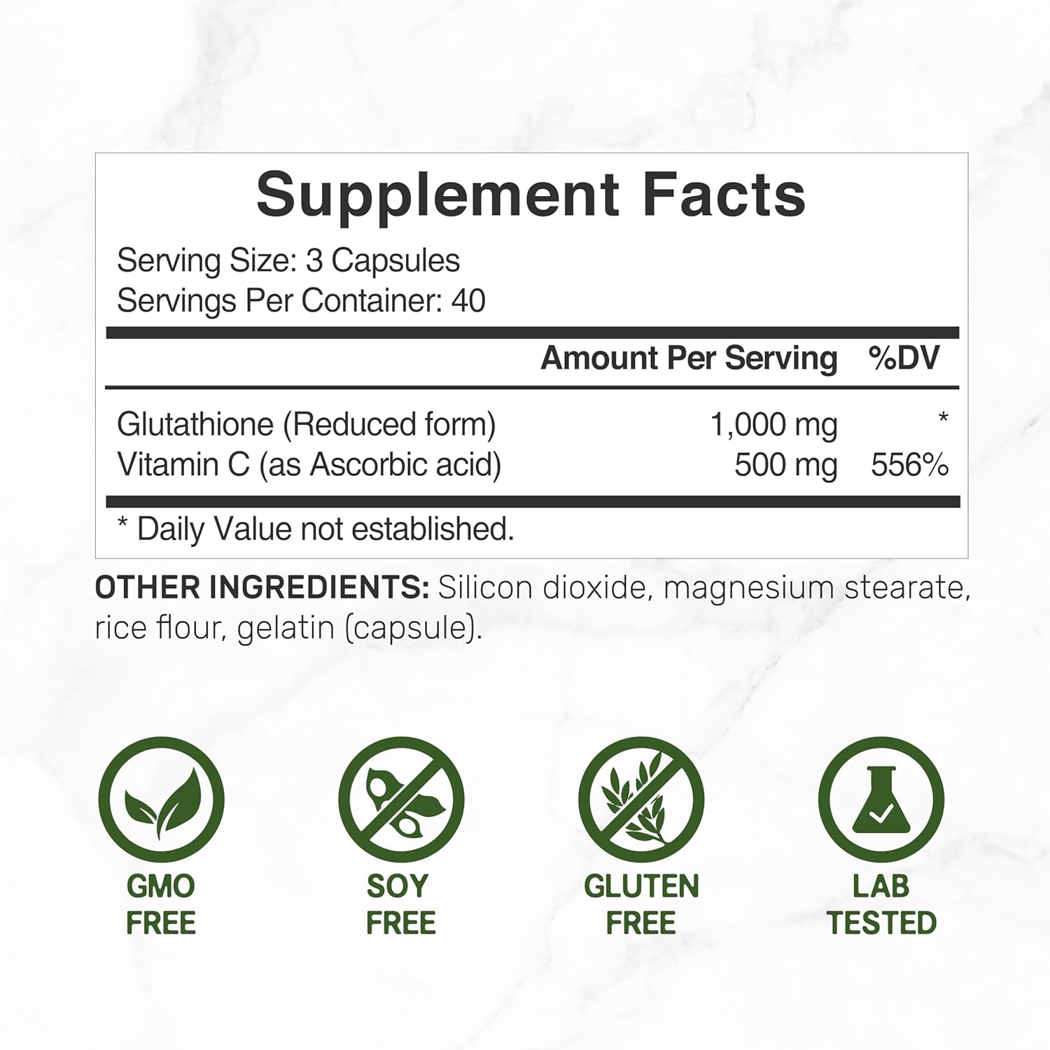 Deal Supplement Glutathione(Glutatyon) 1,000mg Per Serving - Galeri
