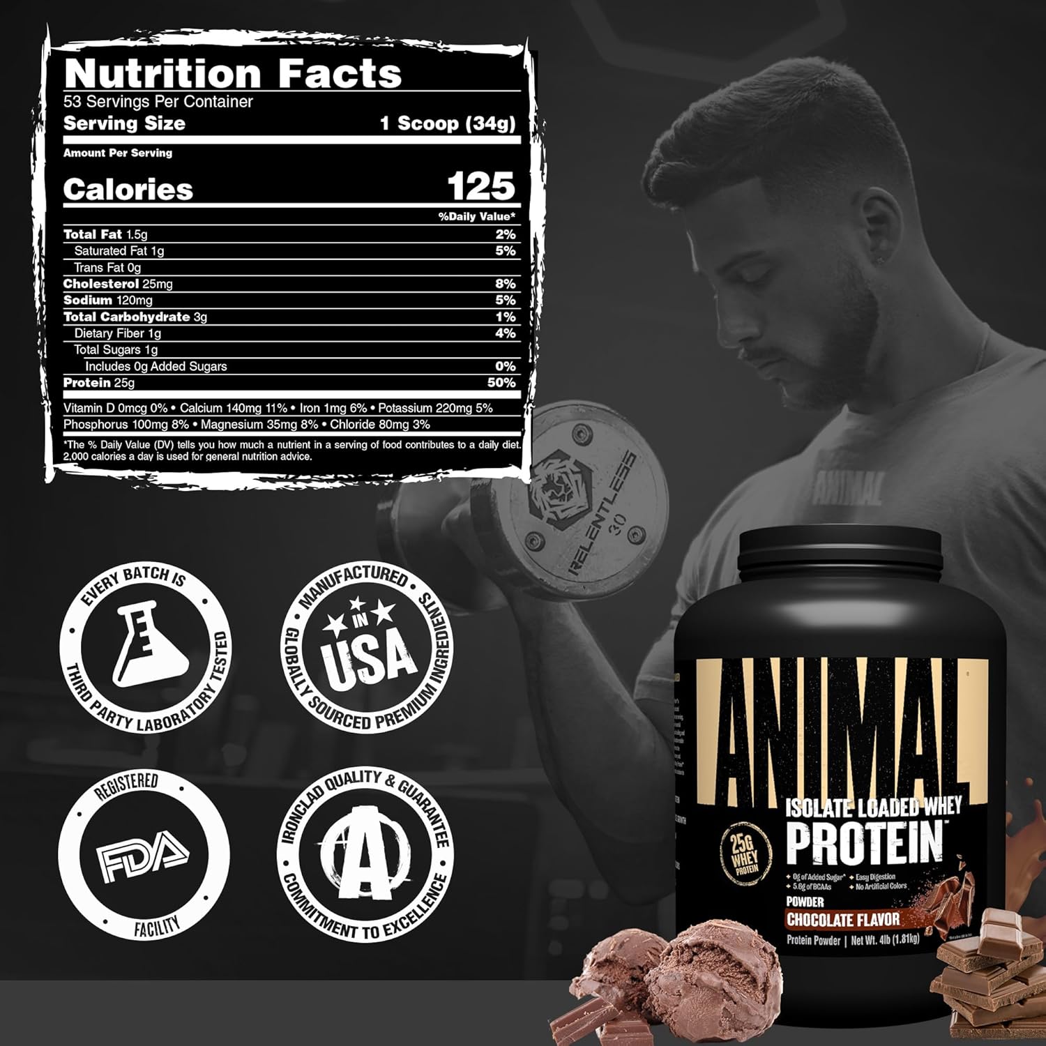 Universal Animal Whey Isolate Protein Powder - Galeri