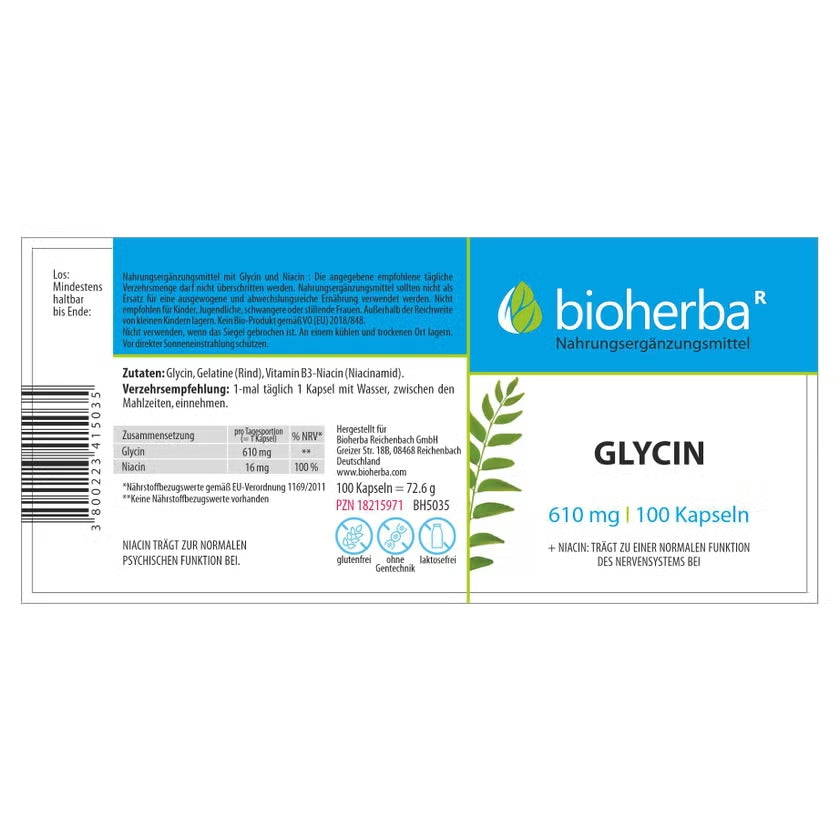 Bioherba Glycin Niacin 610 mg 100 Caps - Galeri
