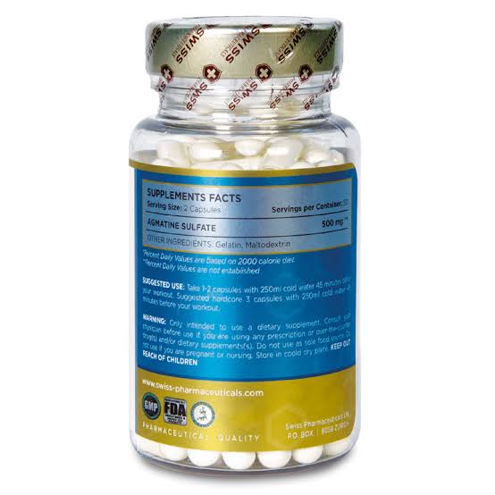 Swiss Agmatine Sulfate 500 mg 100 Kapsül - Galeri