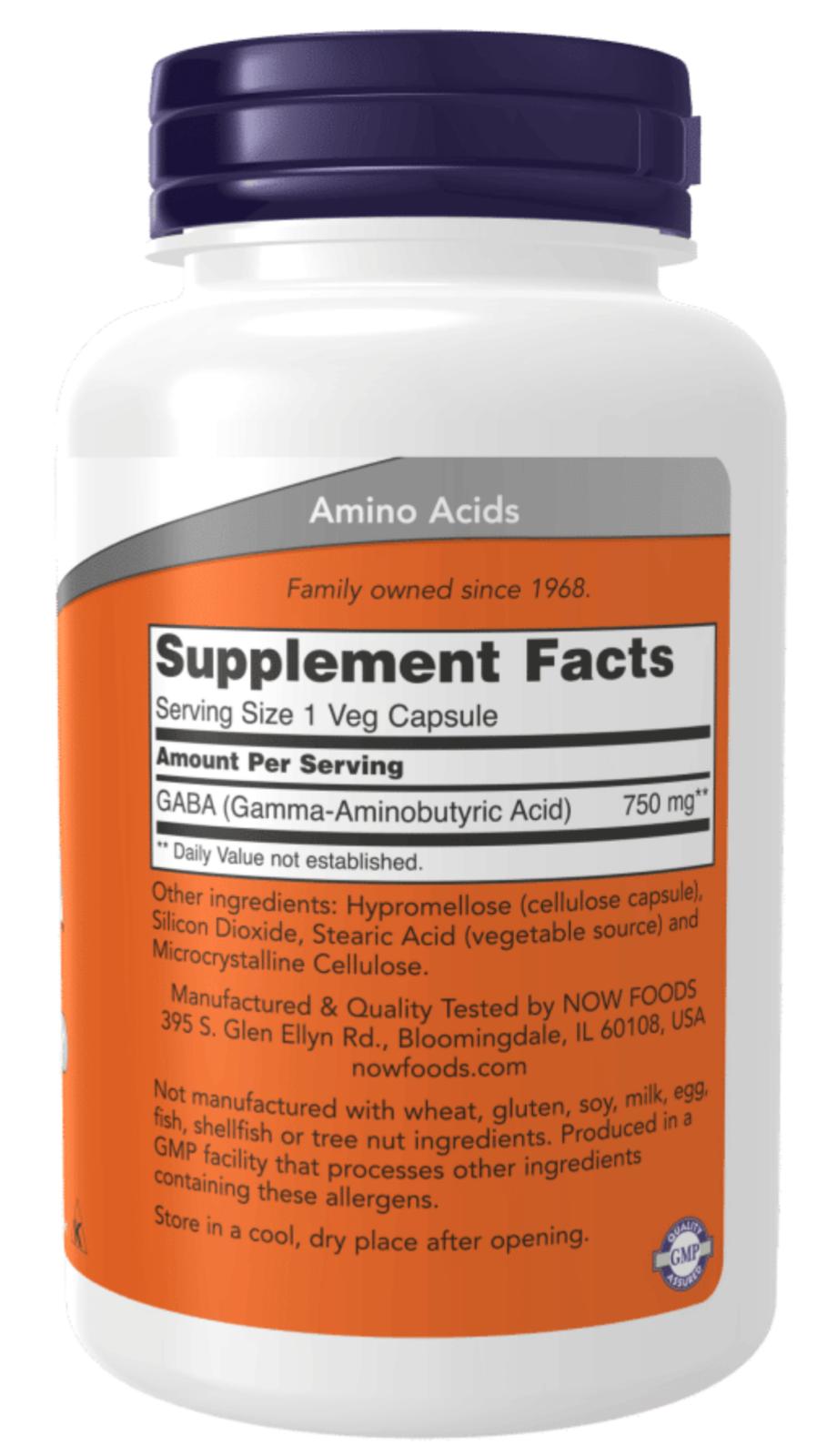Now Gaba 750 Mg 100 Veg Capsules - Galeri