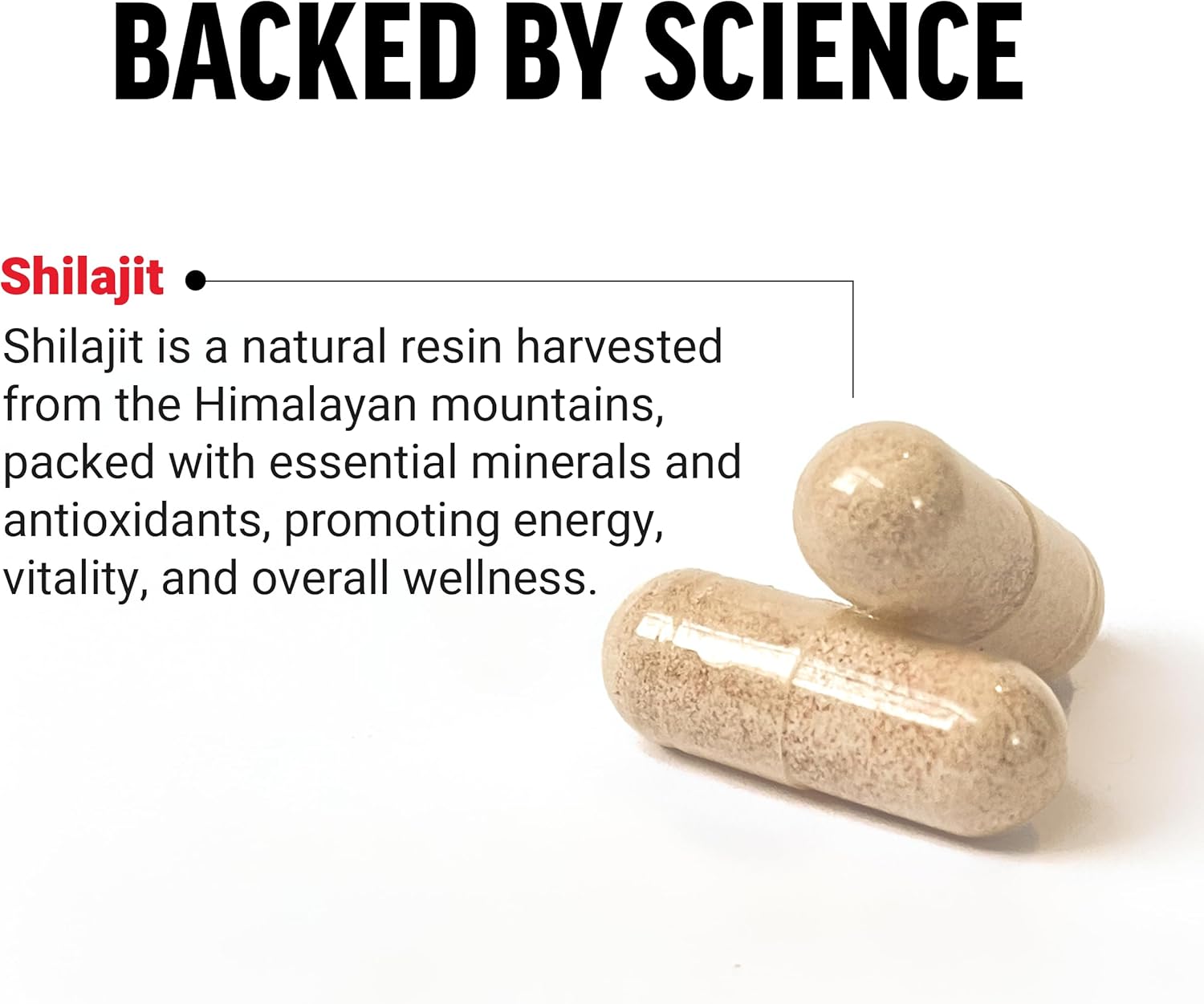 Force Factor Shilajit 250 mg Men and Women to Support Energy and Brain Health 60 Caps - Galeri