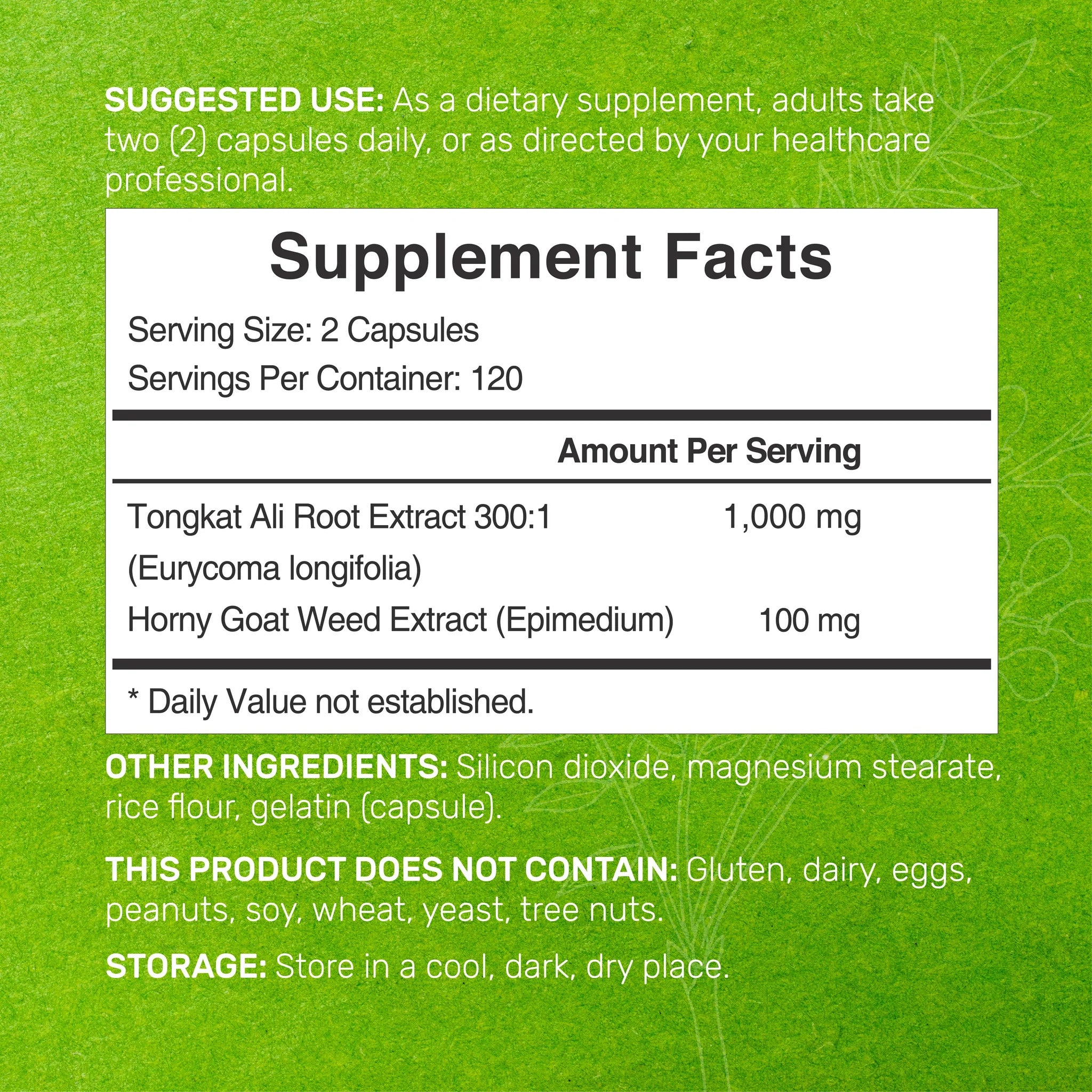 Deal Supplement Tongkat Ali - Horny Goat Epimedium 1100mg Per Serving 240 Capsules - Galeri