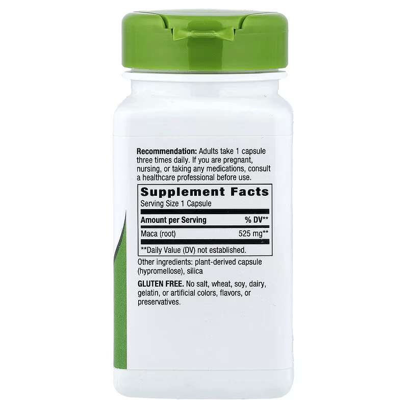 Nature's Way Maca Root Greens & Superfoods 525 mg 100 Vegan Caps - Galeri