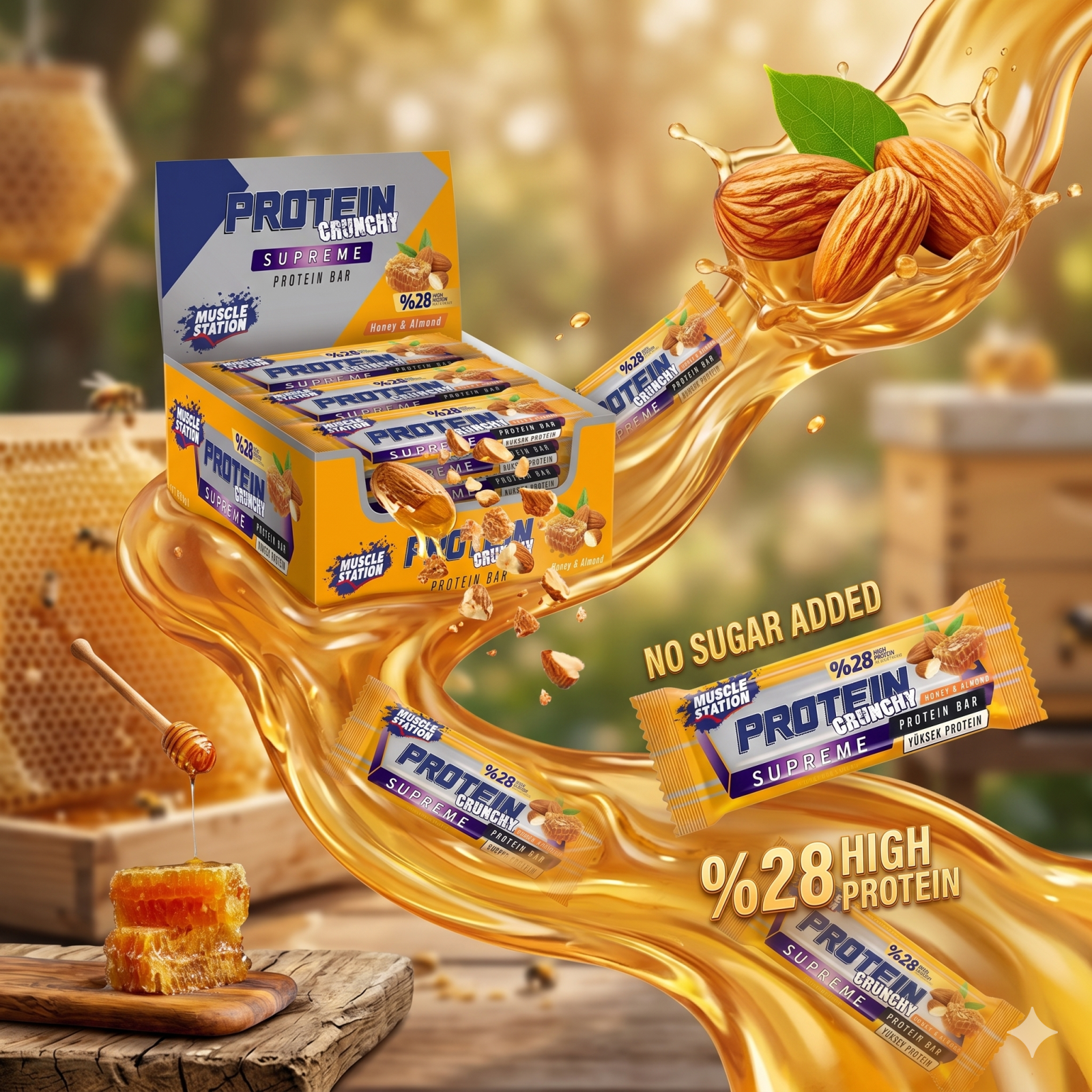 Muscle Station Musclestation Supreme Crunch Bal Badem 12Li Kutu - Galeri