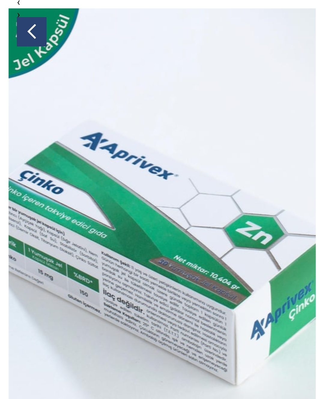Aprivex Cinko 30 Yumusak Kapsul - Galeri