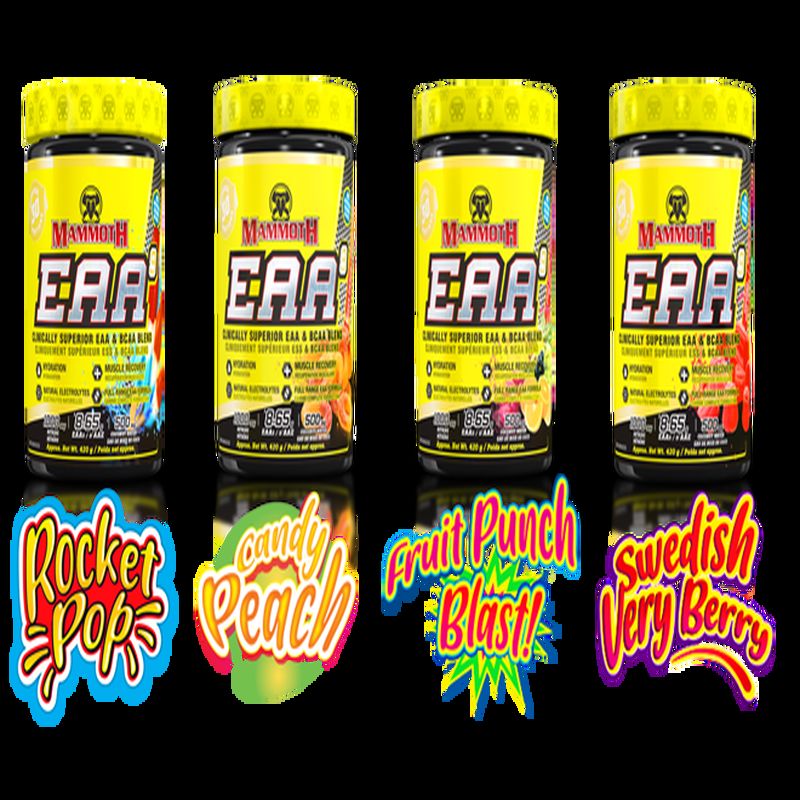 Mammoth EAA9 Performance EAA + BCAA Formula BCAA Blend High Leucine for Muscle Recovery Electrolytes - Galeri