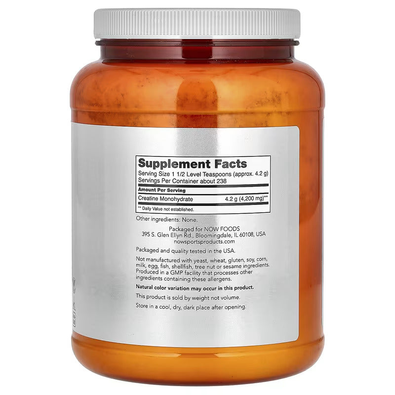 NOW Foods Sports Micronized Creatine Monohydrate 1 kg - Galeri