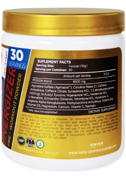 Swiss Poison PreWorkout - Galeri