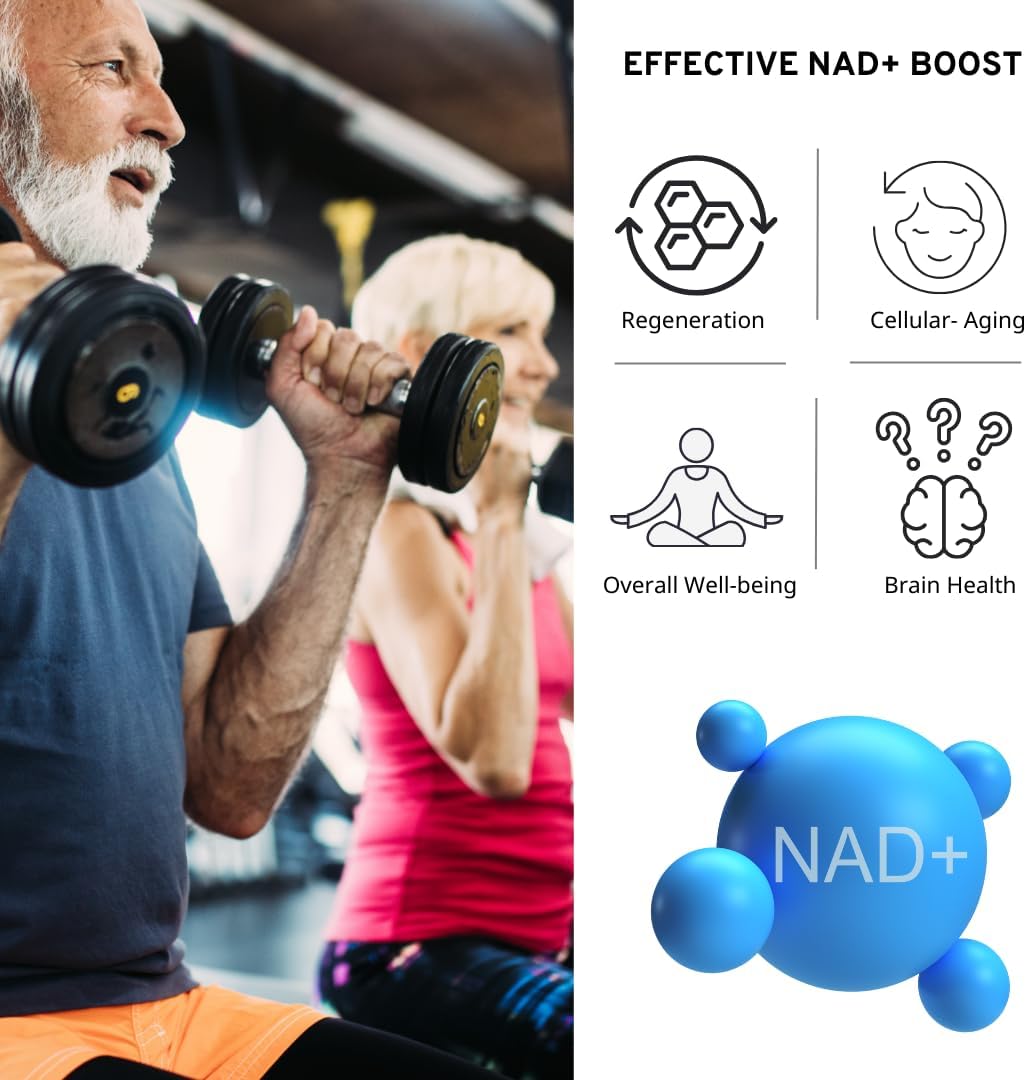 VINATURA NAD Nicotinamide Adenine Dinucleotide 1000mg - Pure Nad for Anti-Aging 60 Caps - Galeri