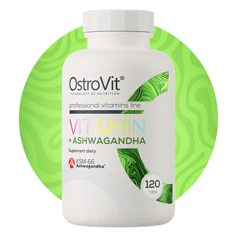 OstroVit VIT&MIN + Vitamin KSM66 Ashwagandha 120 tablets - Galeri