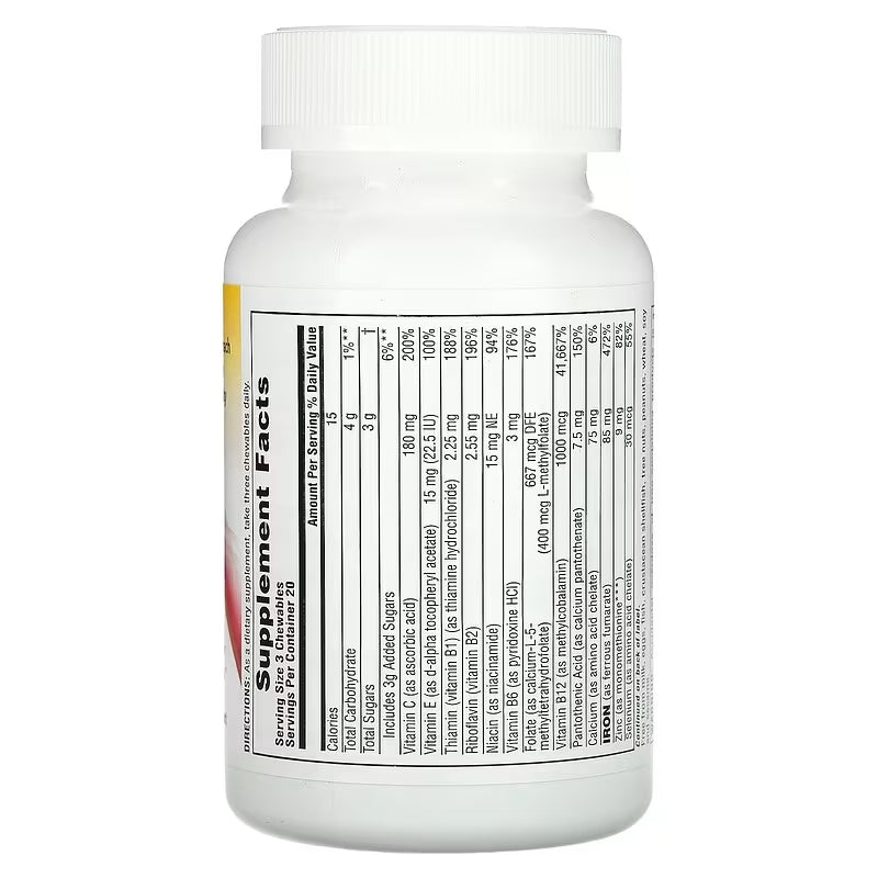 NaturesPlus Hema-Plex Iron Chewables Mixed Berry 60 Chewable Tablet - Galeri