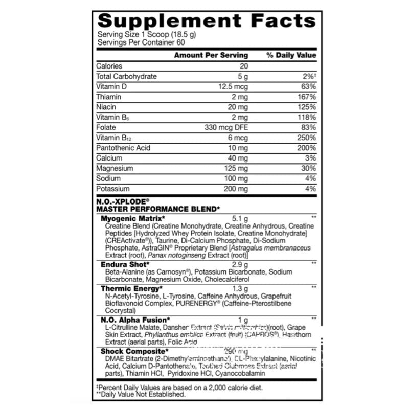 Bsn No-xplode Legendary Preworkout 555 G 30 Servis - Galeri