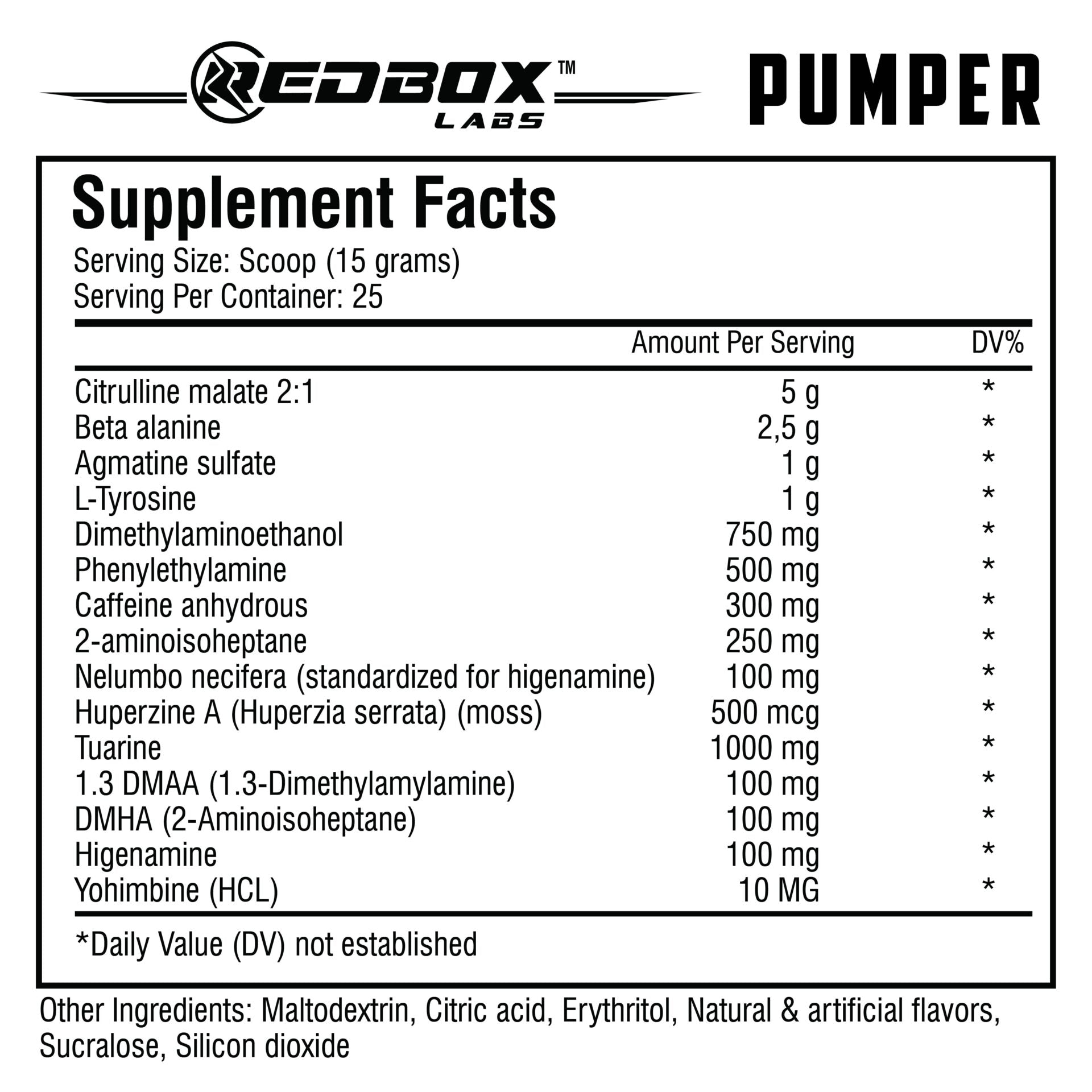 Red Box Labs Pumper Pump Preworkout - Galeri