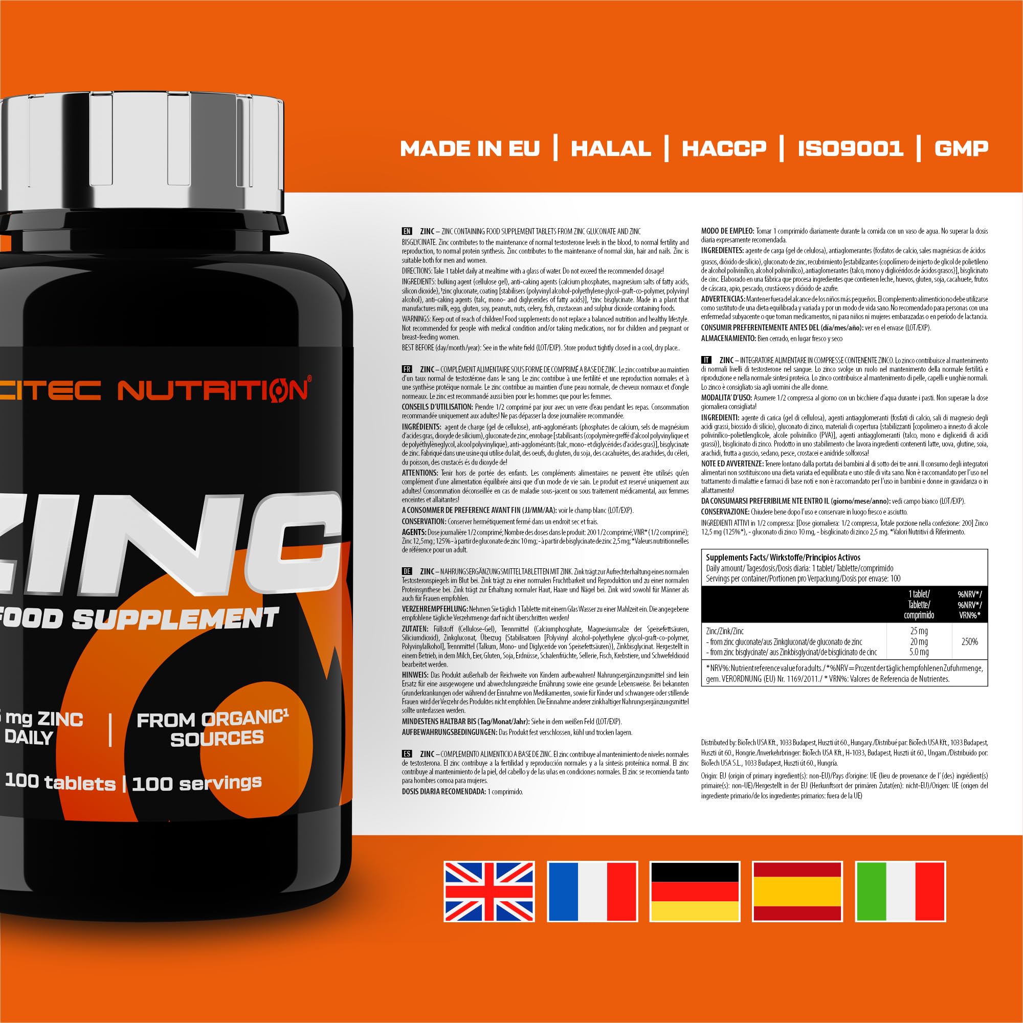 Scitec Nutrition Zinc Çinko 25 mg 100 tablets - Galeri