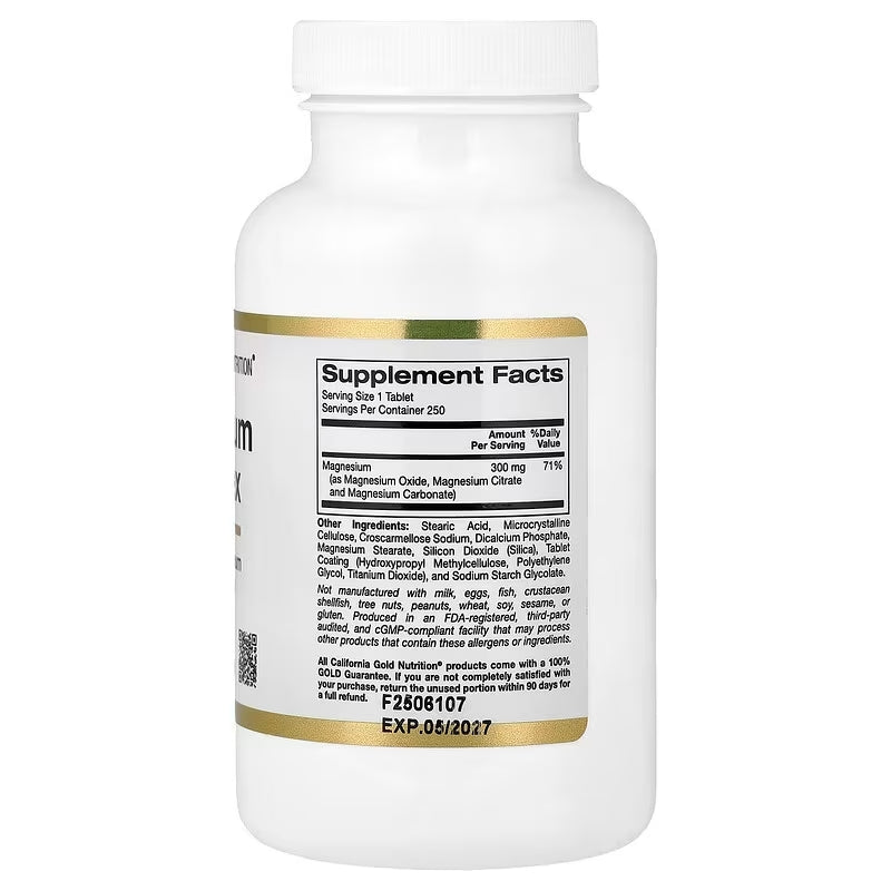 California Gold Nutrition Magnesium Complex 300 mg 250 Tablet - Galeri