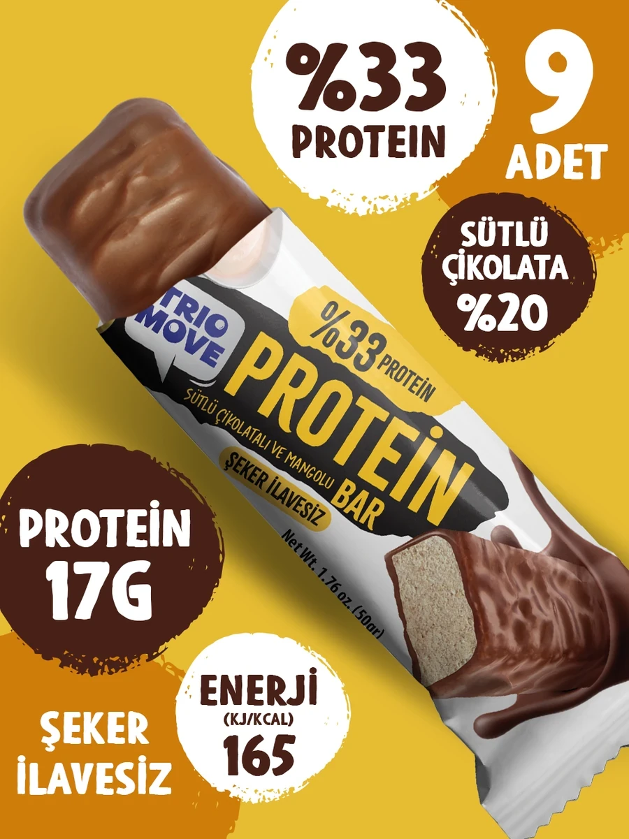 Trio Move Protein Bar 9 Adet X 50 Gr Mango &amp; Yoğurt - Galeri