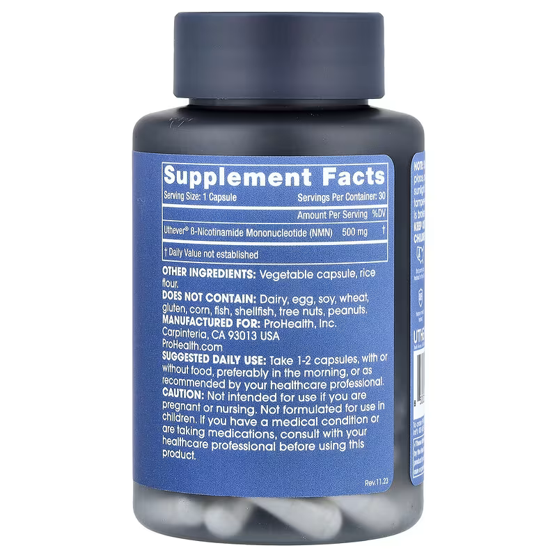 ProHealth Longevity NMN Pro Nicotinamide Mononucleotide Brain & Cognitive 500 mg 30 Caps - Galeri