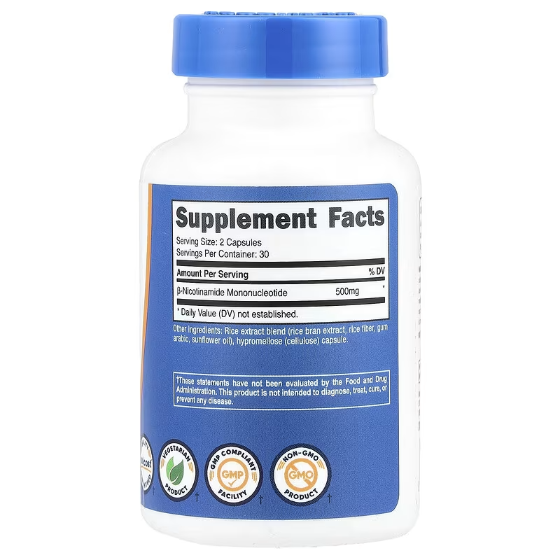 Nutricost NMN Nicotinamide Mononucleotide 500mg 60 Caps - Galeri