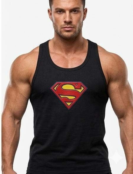 Superman Baskili Fitilli Beast Mode Siyah Atlet