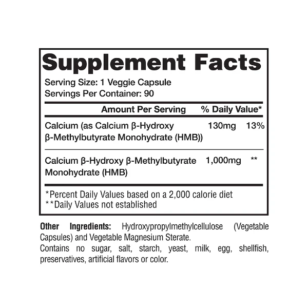 Gaspari Nutrition HMB 1000 Mg 90 Caps - Galeri