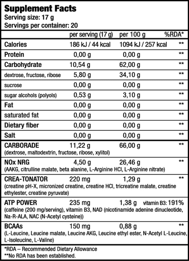 BioTech USA Nitrox Therapy Preworkout 340 g - Galeri