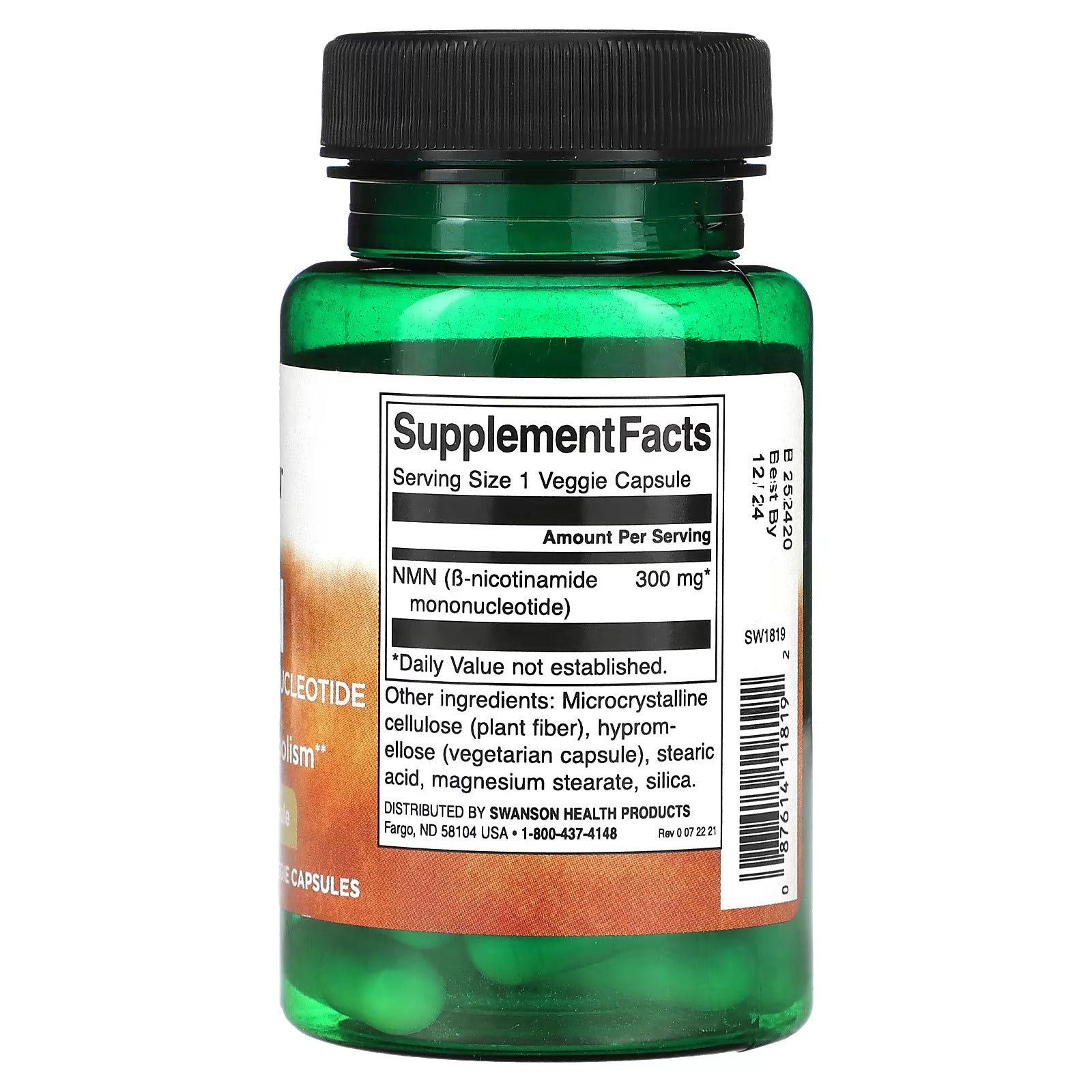 SWANSON , Nmn, nicotinamide 300 Mg, 30 Veggie Capsul - Galeri
