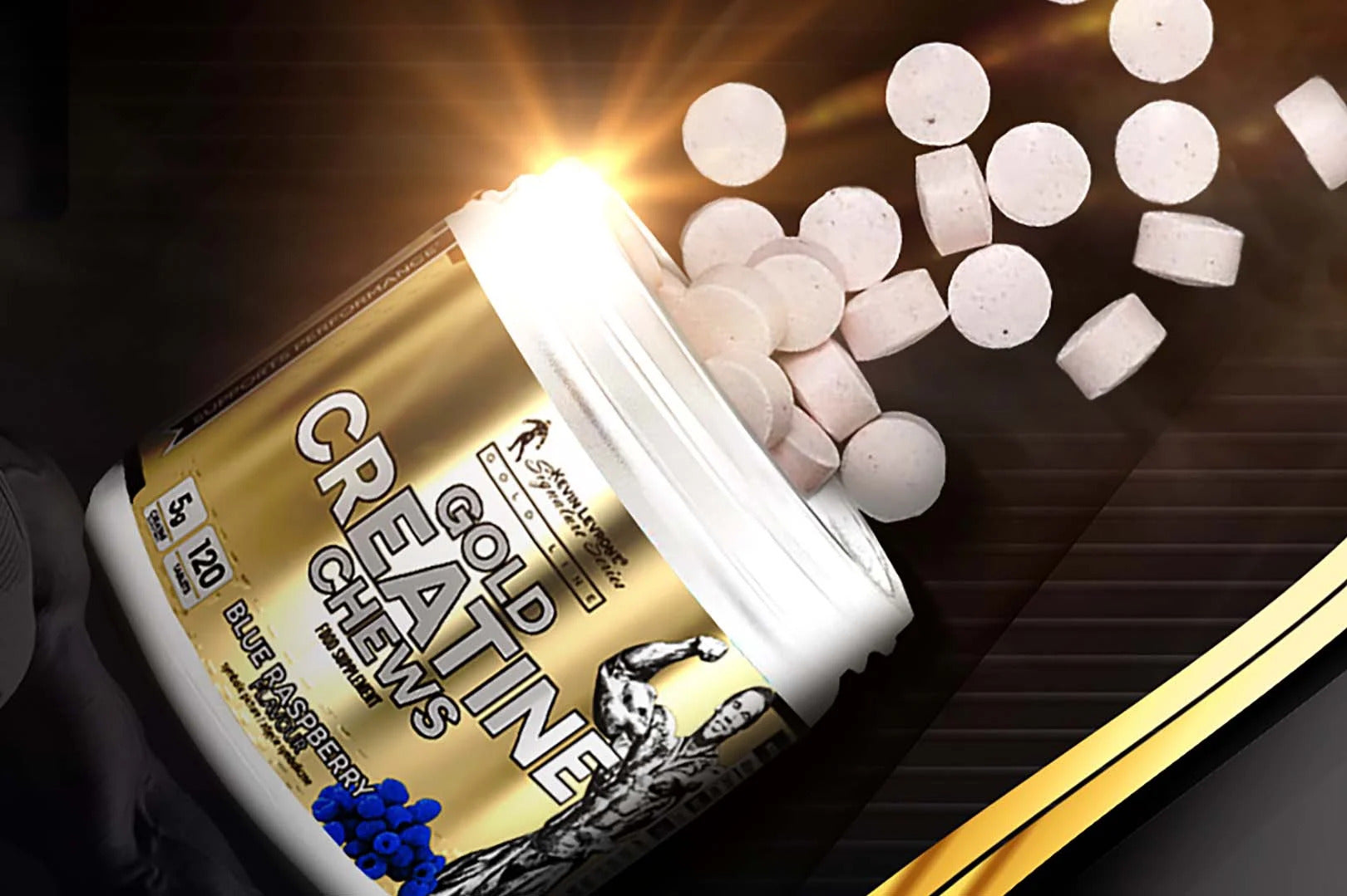 Kevin LEVRONE GOLD CREATINE CHEWS 240 tab - Galeri