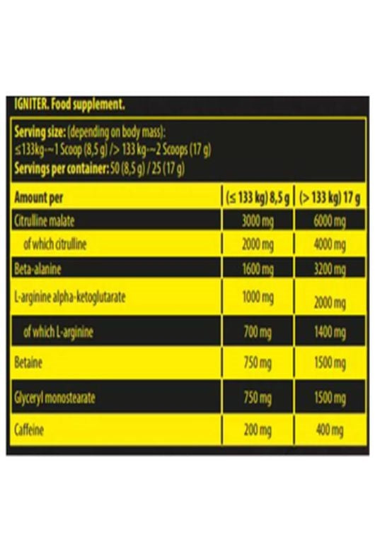 Nuclear Nutrition Igniter PUMP Preworkout 438 g - 50 SERVİS - Galeri