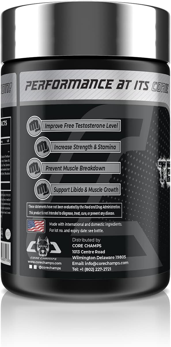Core Champs Core Series Test Freak Booster Daa Aspartic acid Tribulus 60 caps - Galeri