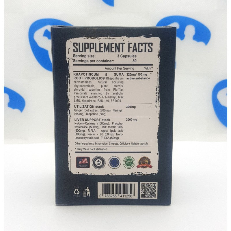 Warrior Labs Maximus Mix Rad140 , Sr9009 Stenabolic , Nac , Milk Thistle , Tudca 90 caps - Galeri