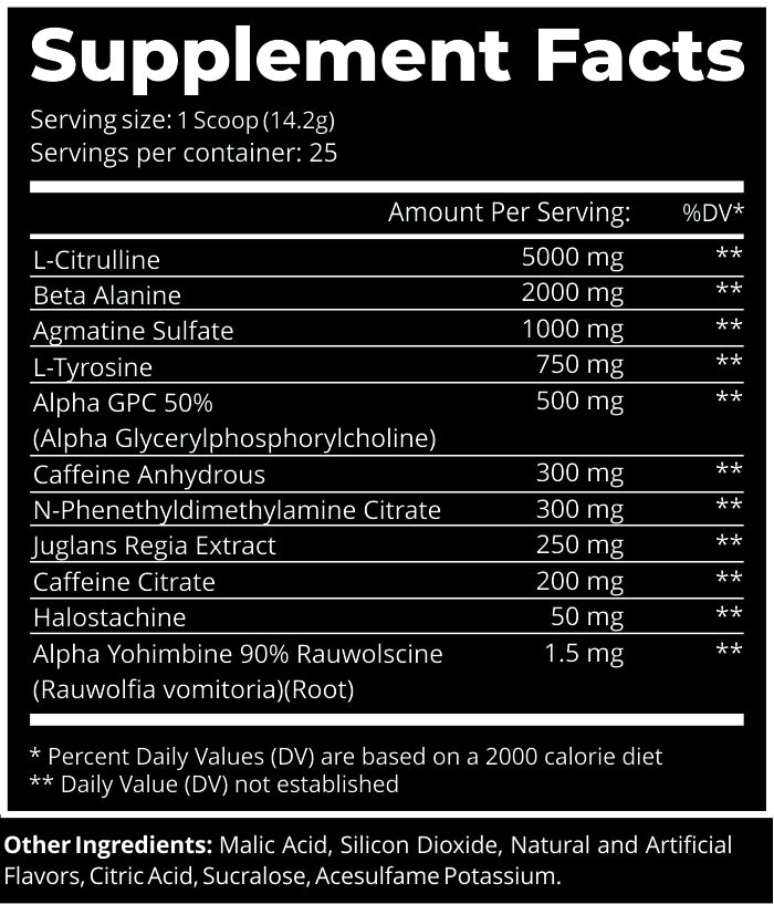 Dark Labs Crack Gold Edition High Citrulline Beta alanin agmatine sulfate Tyrosine Preworkout - Galeri