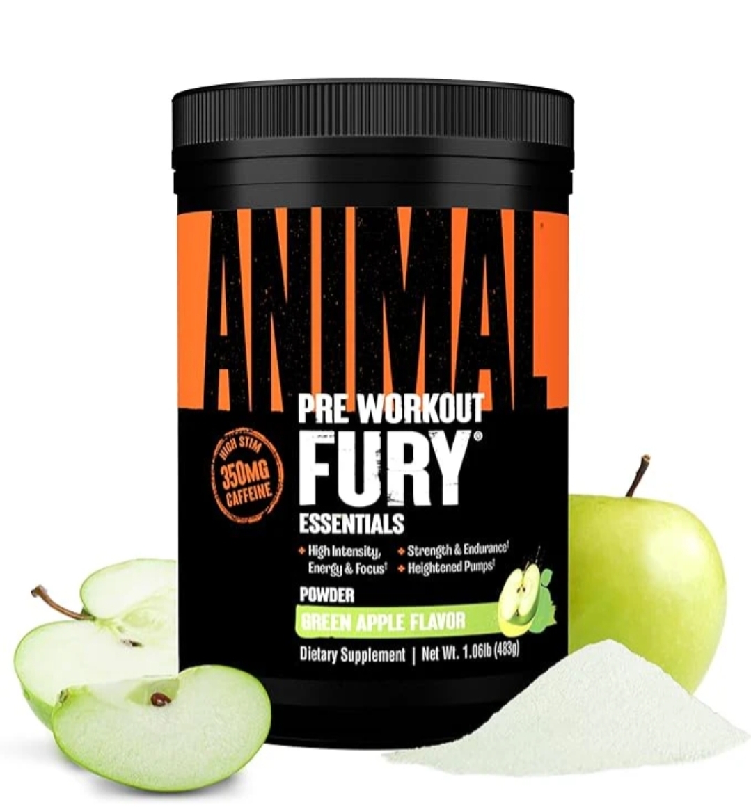 Animal Fury Pre Workout Green Apple