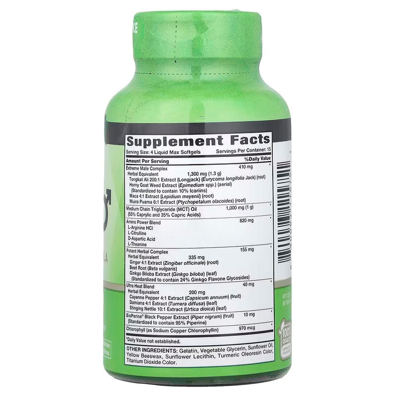 Nature's Truth Ultra Libido Male Performance Longjack Tongkat ali Horny Goat Aol Daa 60 Liquid Max - Galeri