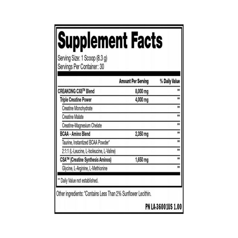 Mutant CREAKONG Creatine Creatine malate   bcaa   amino  arginine  CX8 - Galeri