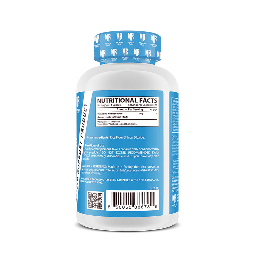 Muscle Rulz Yohimbine HCL 5 Mg 120 Caps - Galeri