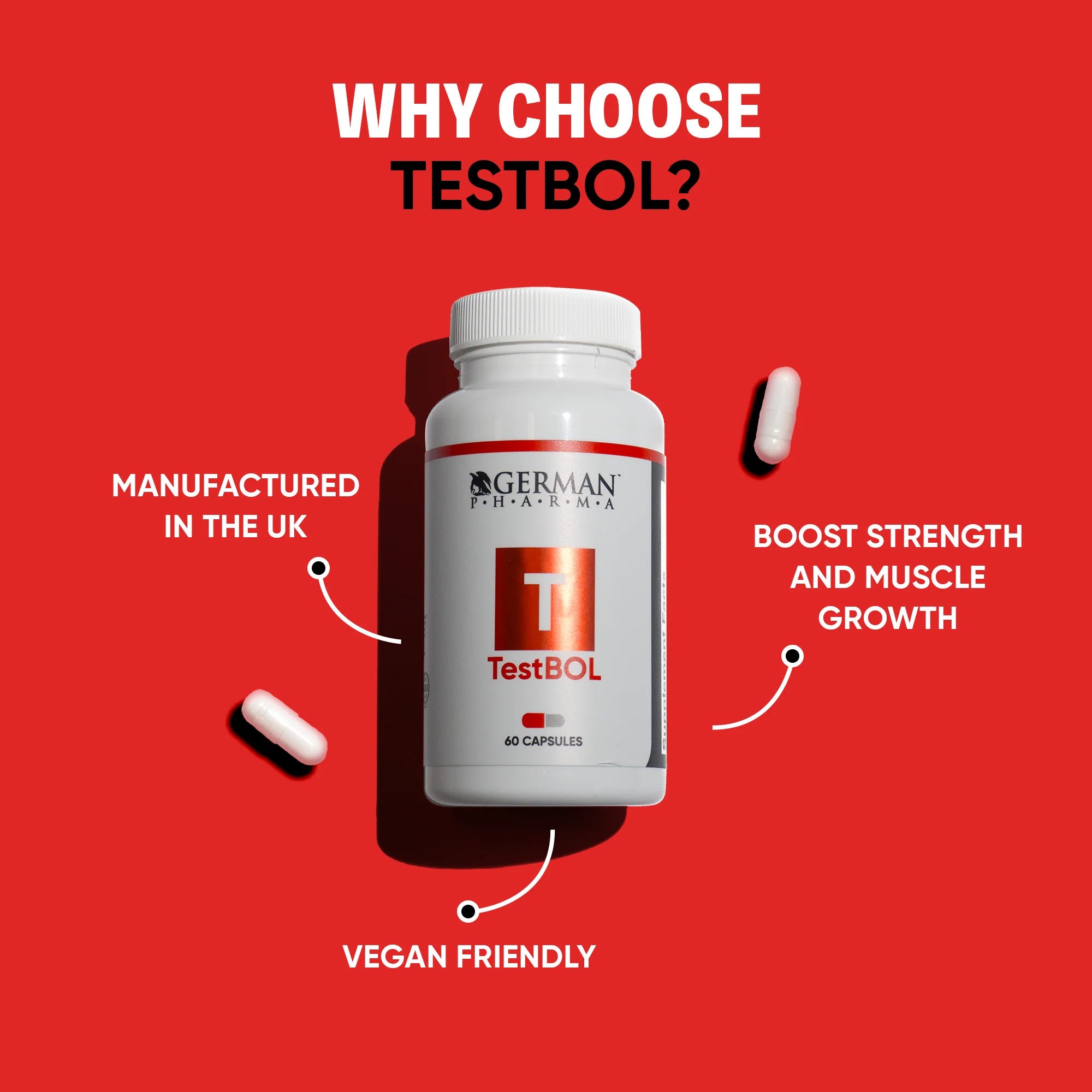 German Pharma TestBOL(Turkesteron+Laxogenin) 450 MG 60 Caps - Galeri