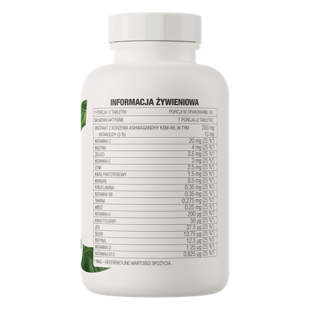 OstroVit VIT&MIN + Vitamin KSM66 Ashwagandha 120 tablets - Galeri