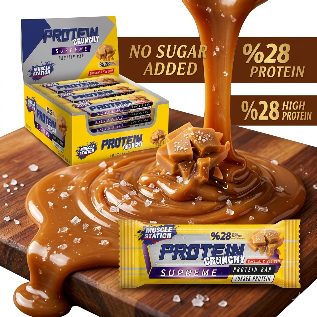 Muscle Station Musclestation Supreme Crunch Tuzlu Karamel 12Li Kutu - Galeri