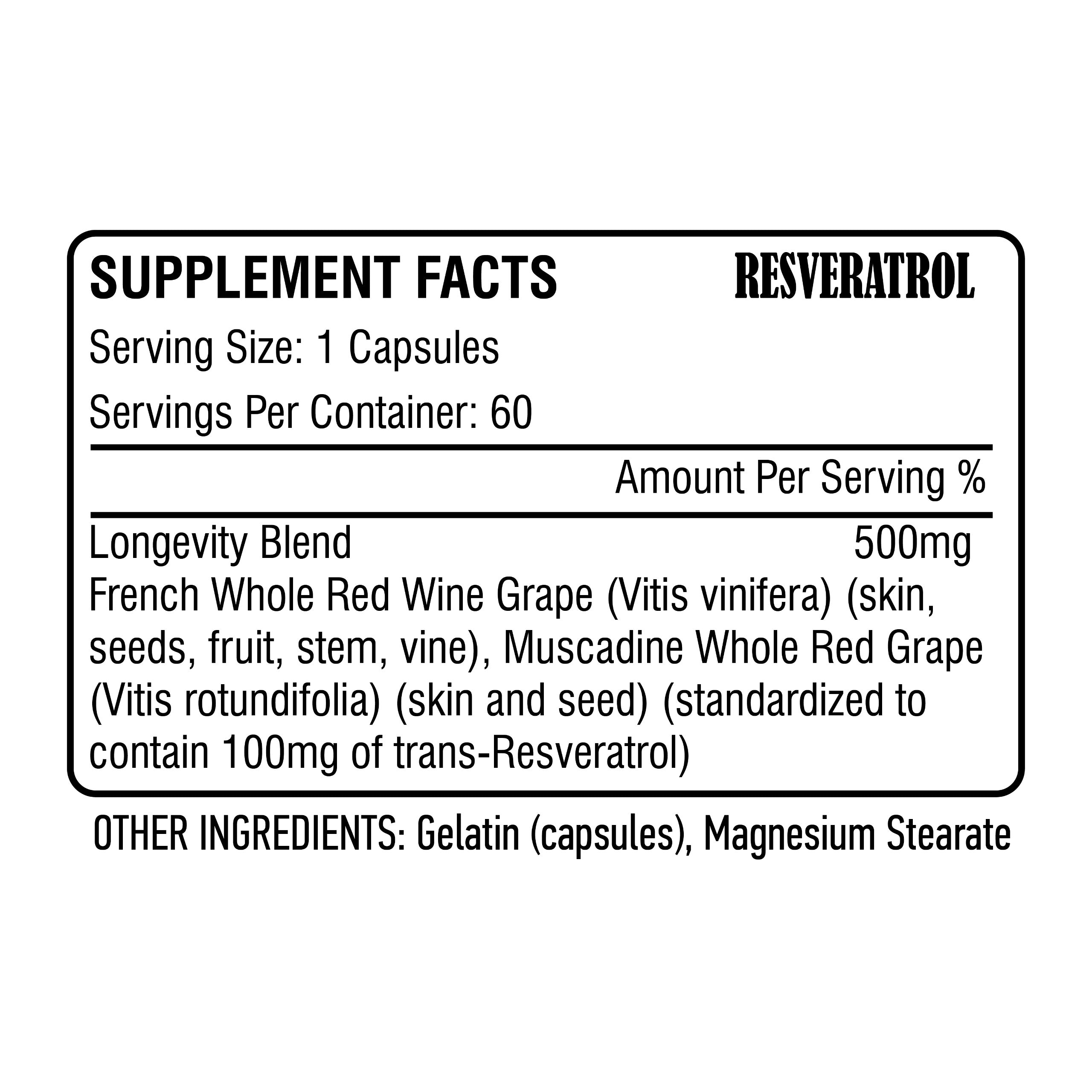 XMAGICLABS RESVERATROL 500MG 60 Caps - Galeri