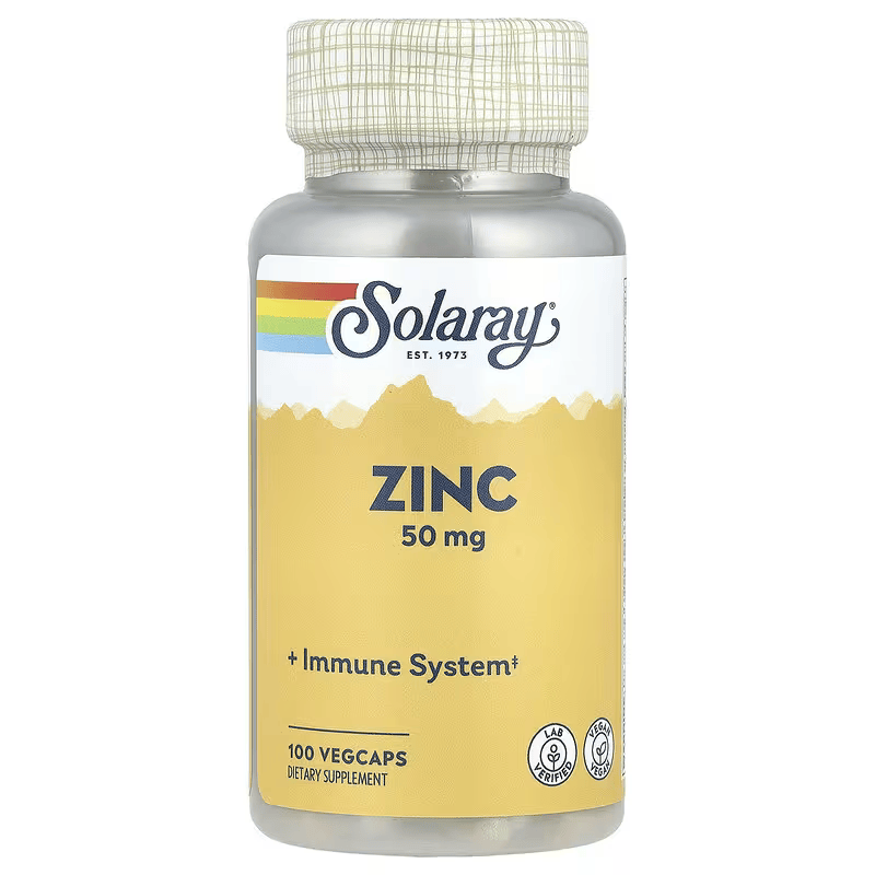 Solaray Zinc Pumpkin 50 mg 100 VegCaps